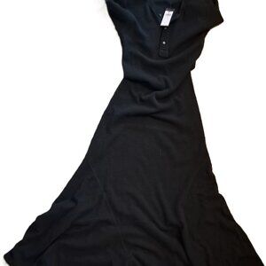 Polo Ralph Lauren Black T-Shirt Dress Size Large Flared Bottom NWT